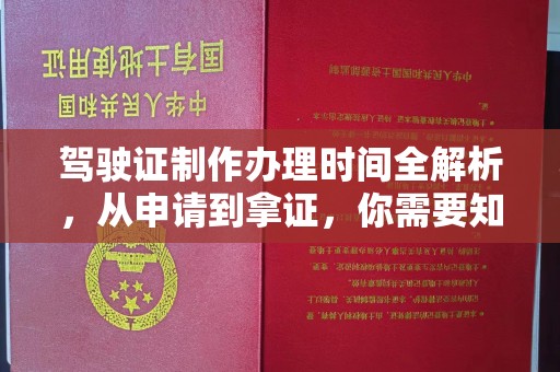 双塔驾驶证制作办理时间全解析，从申请到拿证，你需要知道的一切