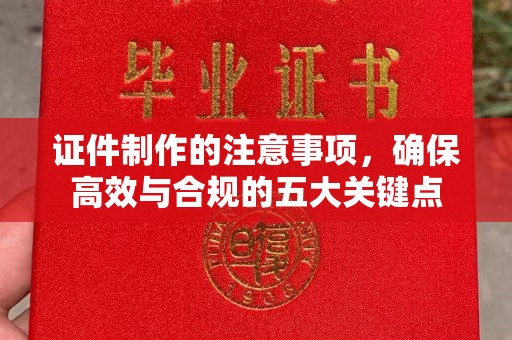 双塔证件制作的注意事项，确保高效与合规的五大关键点