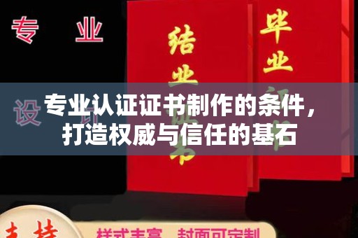 双塔专业认证证书制作的条件，打造权威与信任的基石