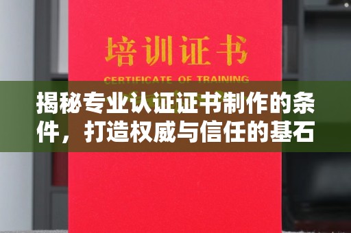 双塔揭秘专业认证证书制作的条件，打造权威与信任的基石