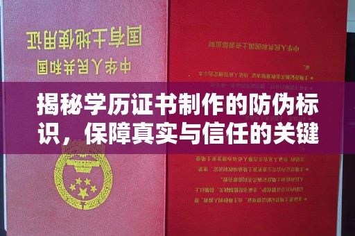 双塔揭秘学历证书制作的防伪标识，保障真实与信任的关键