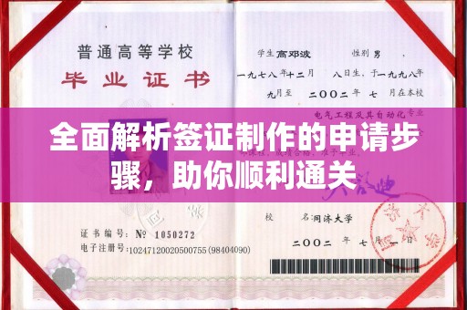 双塔全面解析签证制作的申请步骤，助你顺利通关