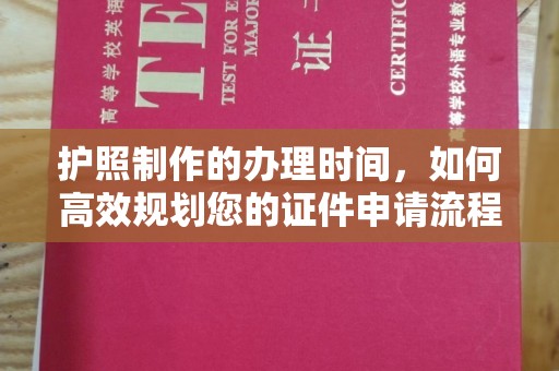 双塔护照制作的办理时间，如何高效规划您的证件申请流程