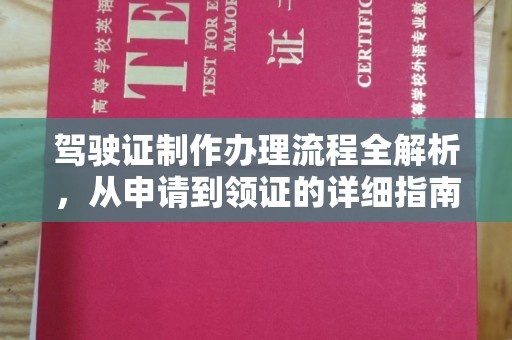 双塔驾驶证制作办理流程全解析，从申请到领证的详细指南